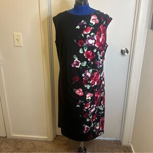 Lauren Ralph Lauren Black and Floral dress, Size‎ 18W